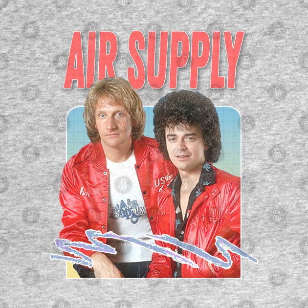 Air Supply / 80s Retro Faded Style Design by DankFutura